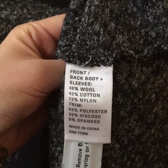 Madewell wool sweater with back zip and trim - Picture 4 of 4